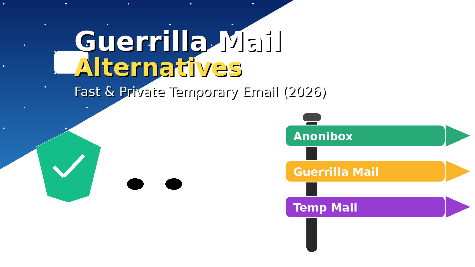 Guerrilla Mail Alternative (2026): 9 Safer Options for Fast, Private Temp Email